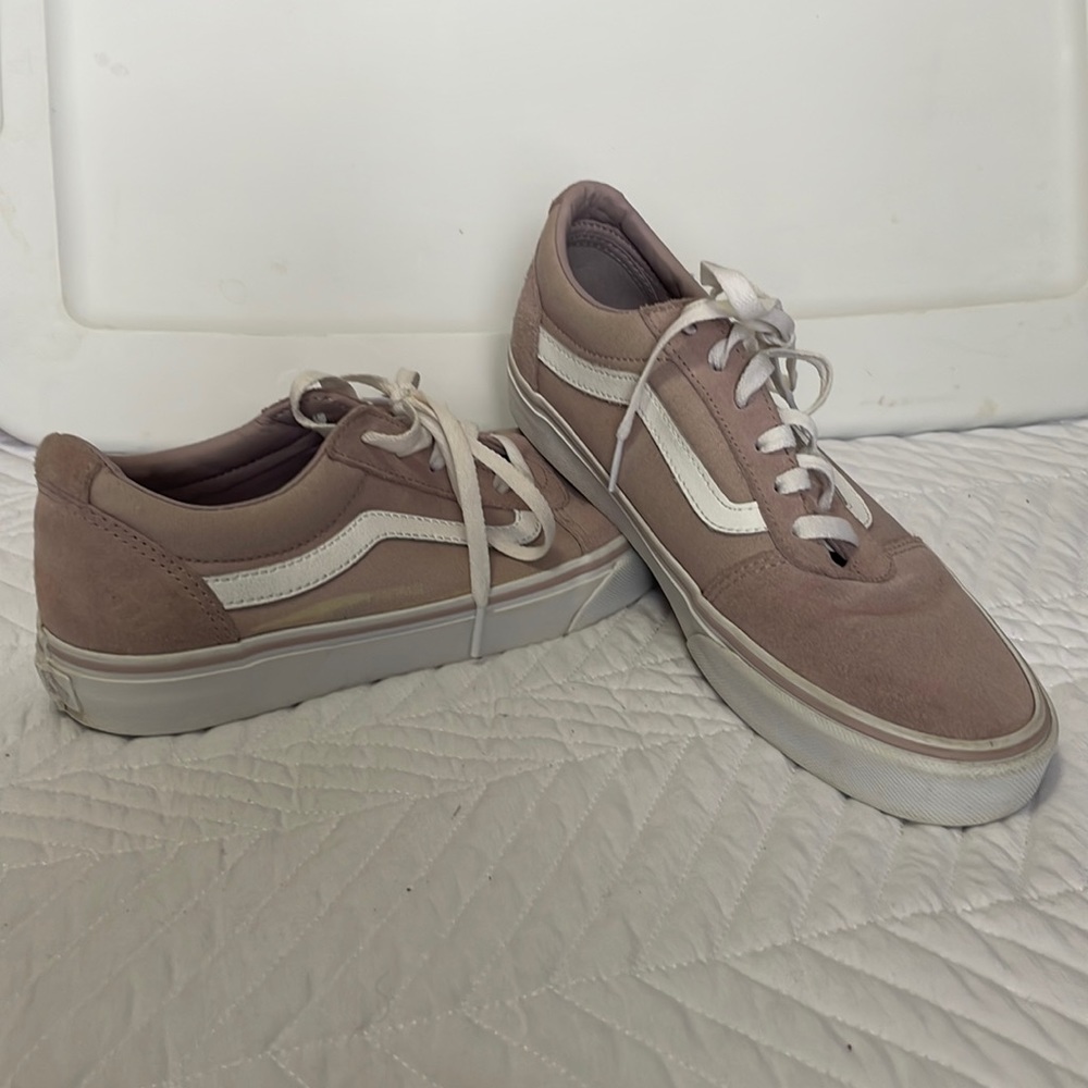 Vans women’s size 9.5, rose color suede